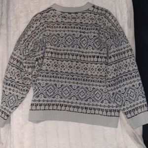 patterned knit sweater